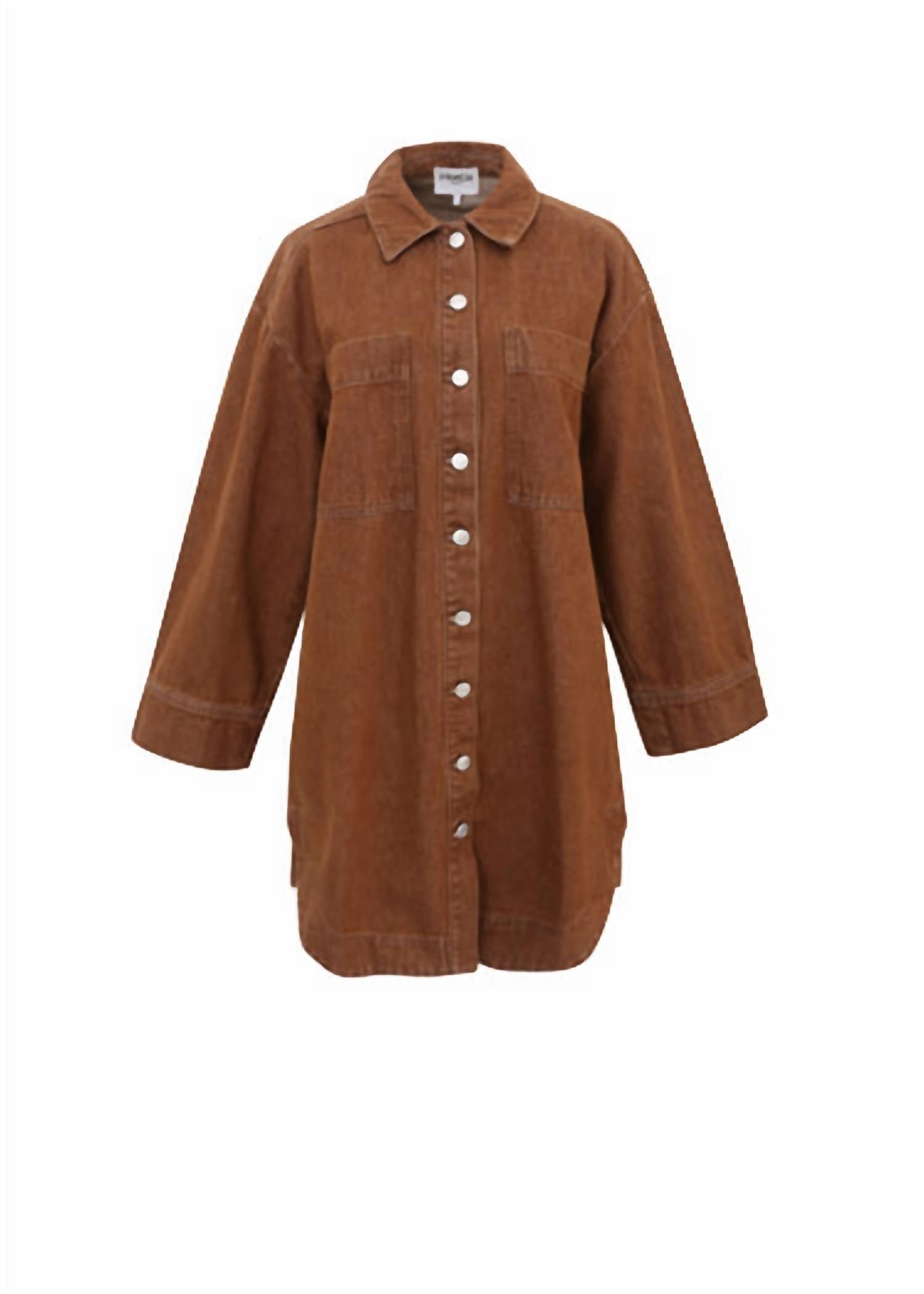 Frnch - Domitille Buttoned Shirt Mini Dress