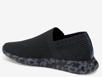 JOHNSTON & MURPHY Women's Abby Slip On in black knit - women's sneaker - alternate view