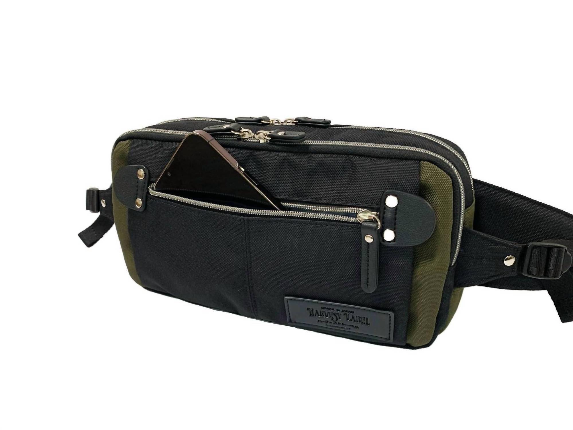 Harvest Label Men's 2-way Cross Pack Bag in black green - men's bag - view 5