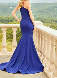 Morilee - Beaded Lace One Shoulder Gown