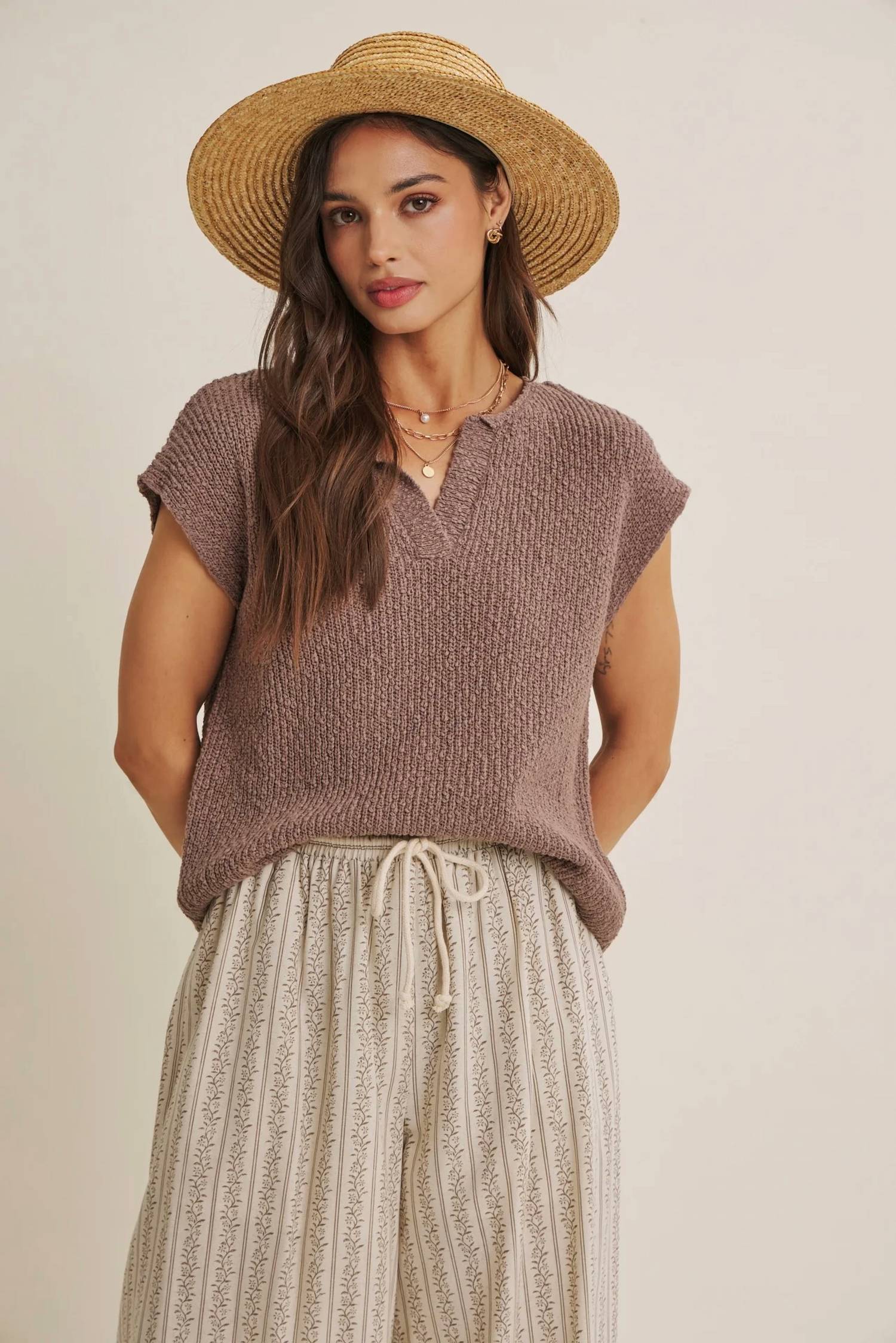 In February - Slub Sweater Top