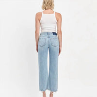 Vervet By Flying Monkey - Super High Rise Ankle Slim Wide Jeans