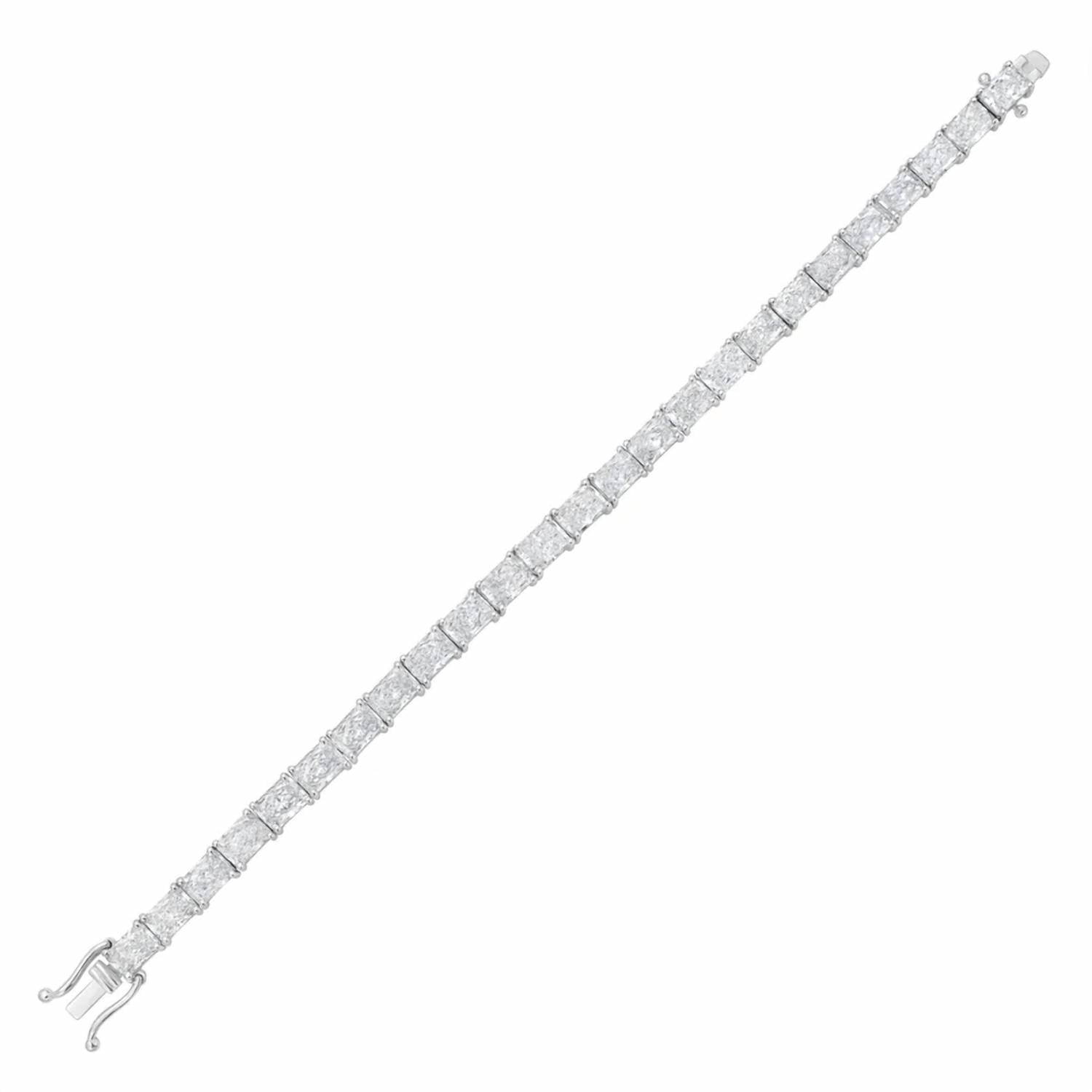 Diana M Jewels - Women's Radiant Lab-Grown Diamond Bracelet (35.00 Ct) - Signature