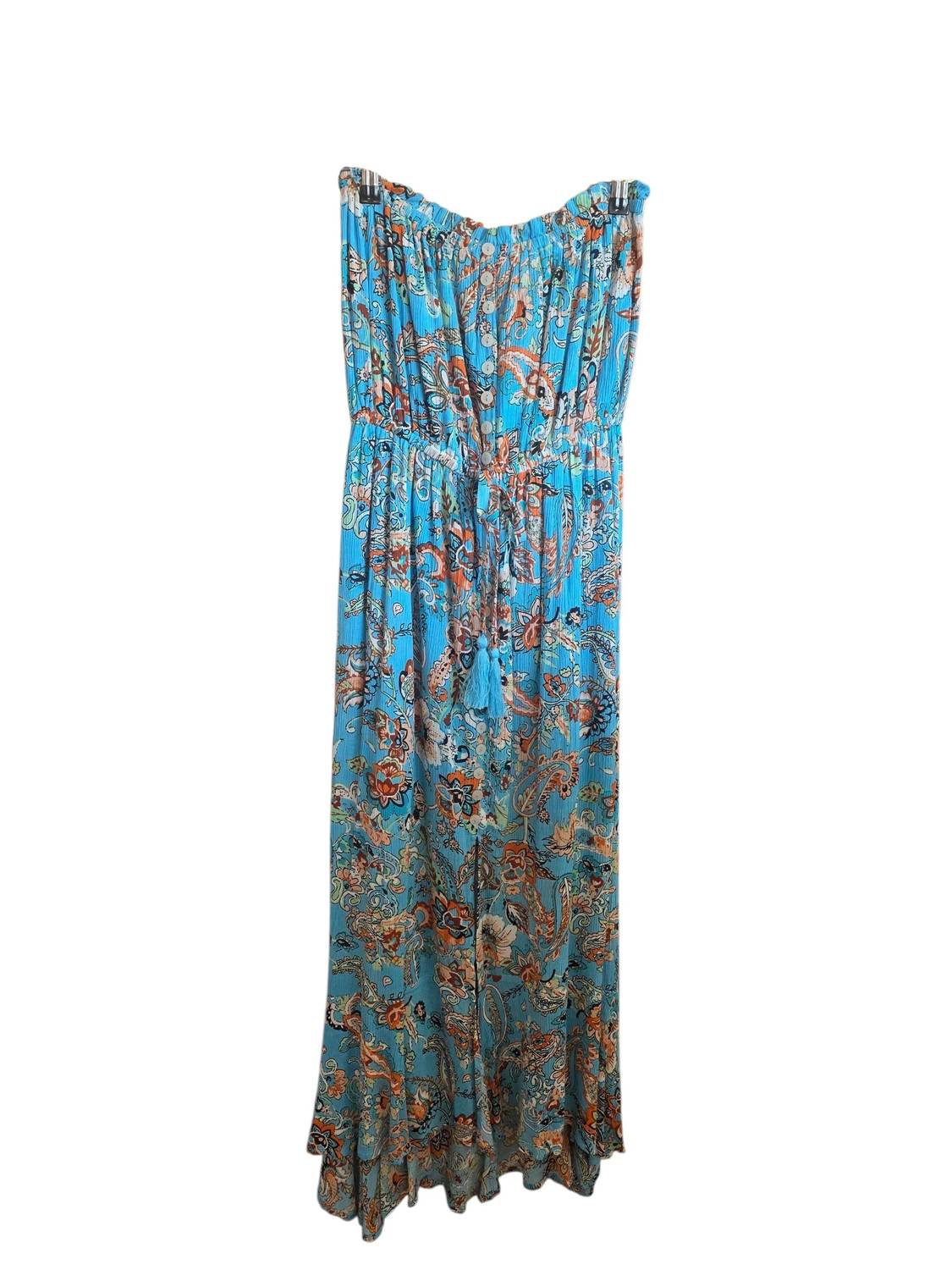 Elan - Floral Strapless Maxi Dress
