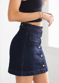 Habitual - Studded Denim Mini Skirt