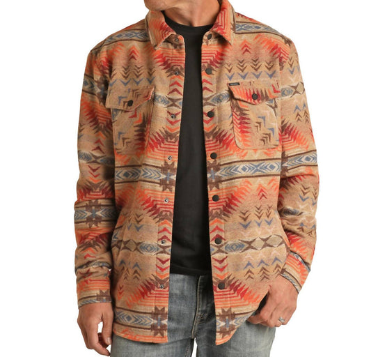 Rock & Roll Denim - Aztec Jacquard Shirt Jacket