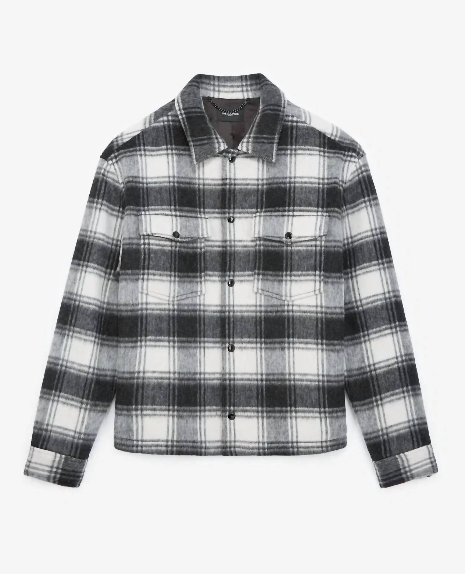 The Kooples - Wool Jacket With Check Motif