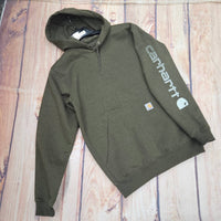 carhartt Women's Iconic Logo Sweatshirt in green - women's top