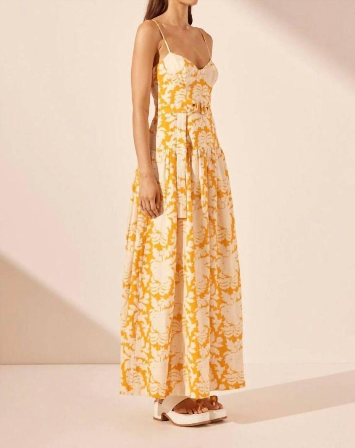 Shona Joy - Dulce Panelled Bustier Maxi Dress