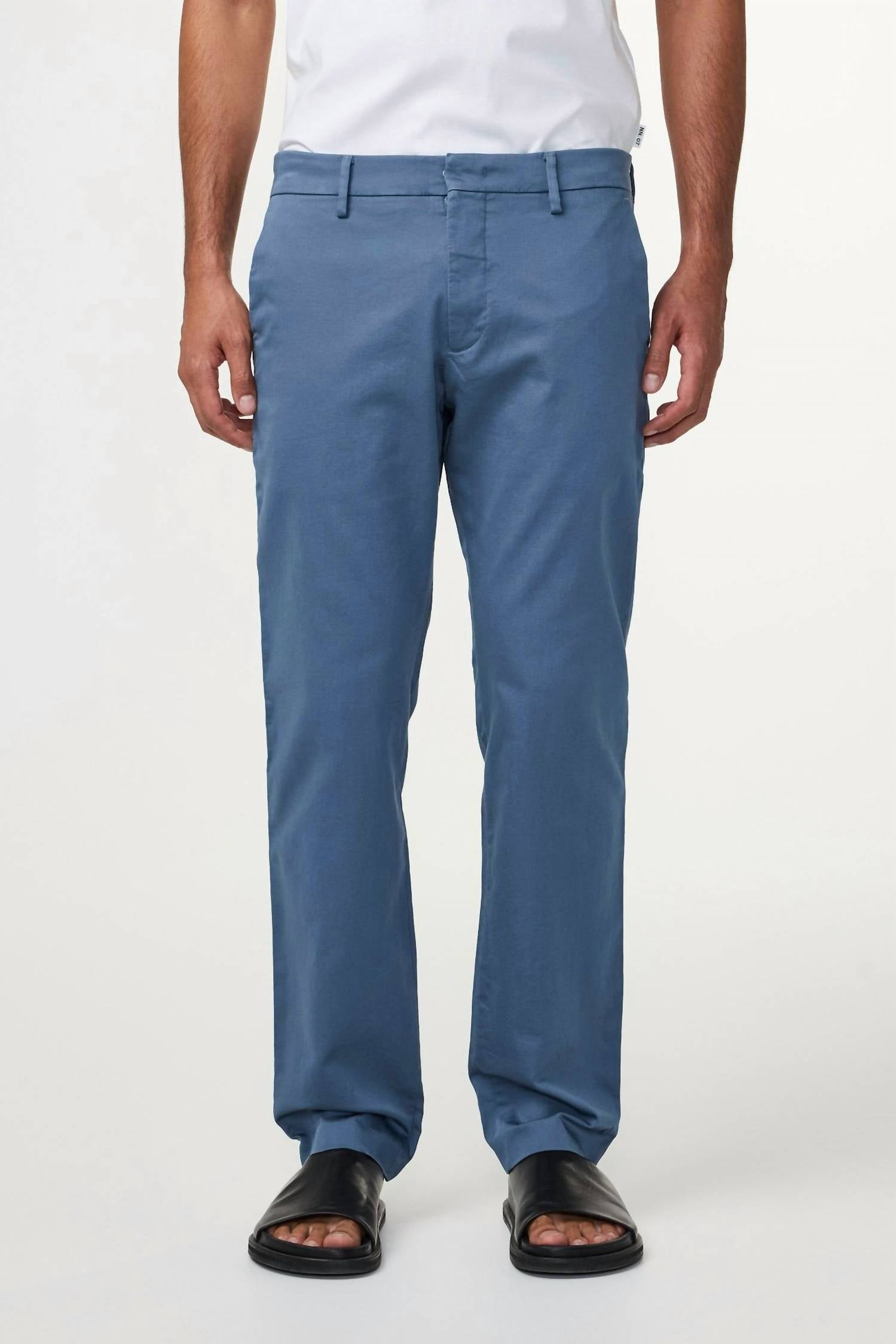 NN07 Theo Slim Tailored Chino Pants in bering sea - men's pants