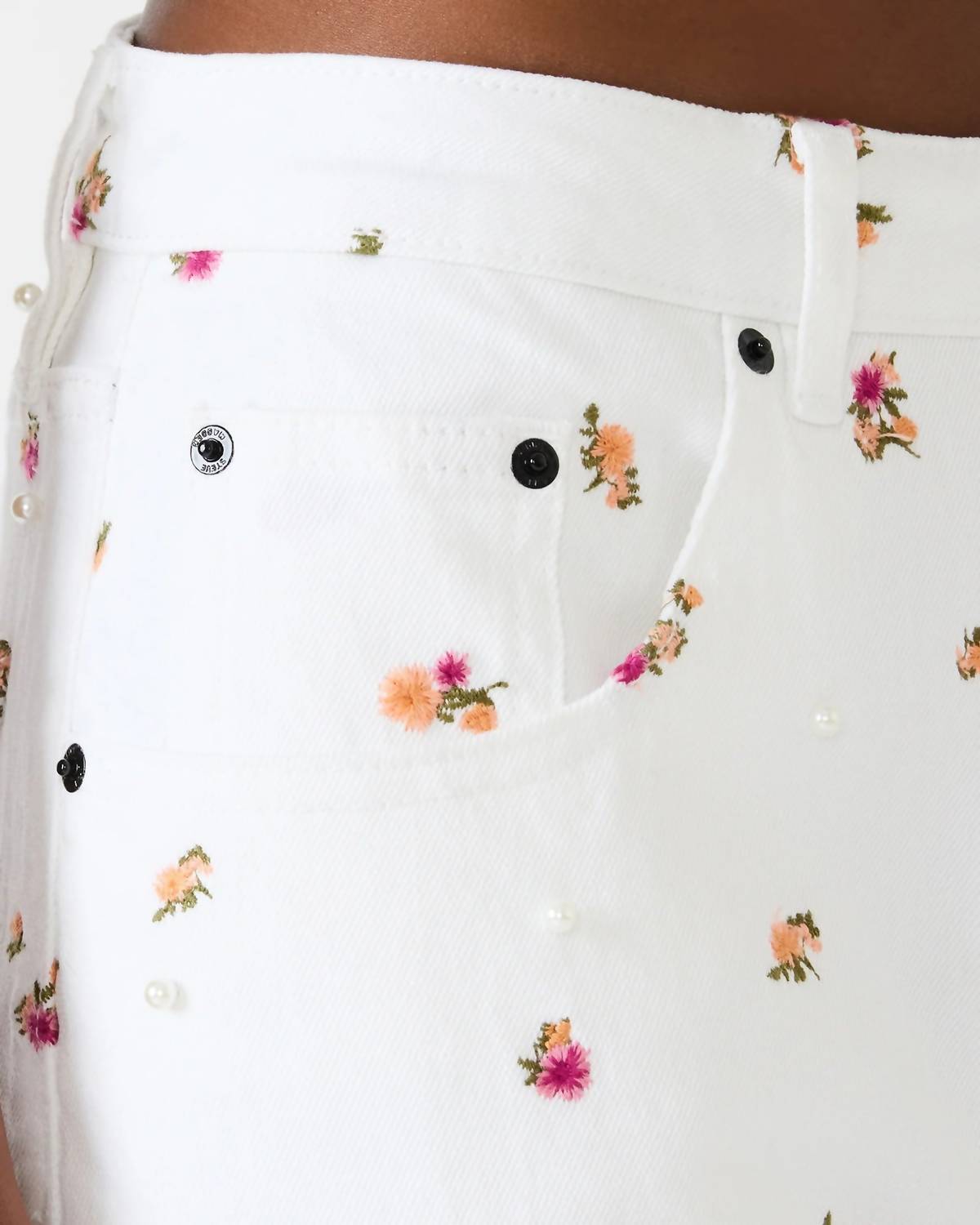 Steve Madden - Sydnee Floral Wide Leg Jean