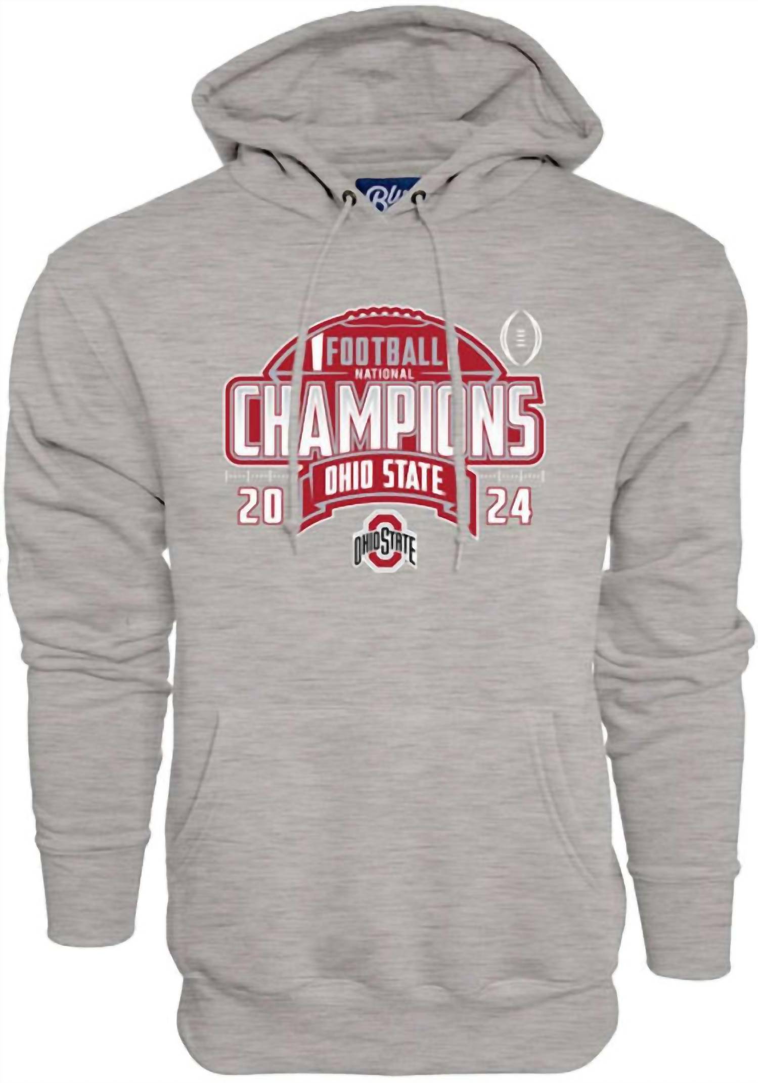 Blue 84 Men's Ohio State Buckeyes 2024 National Champions Nickelback Hoodie in grey - men's shirt