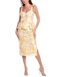 Hutch - Floral Bustier Peplum Dress