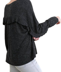 Umgee - Ruffle Detail Long Sleeve Top