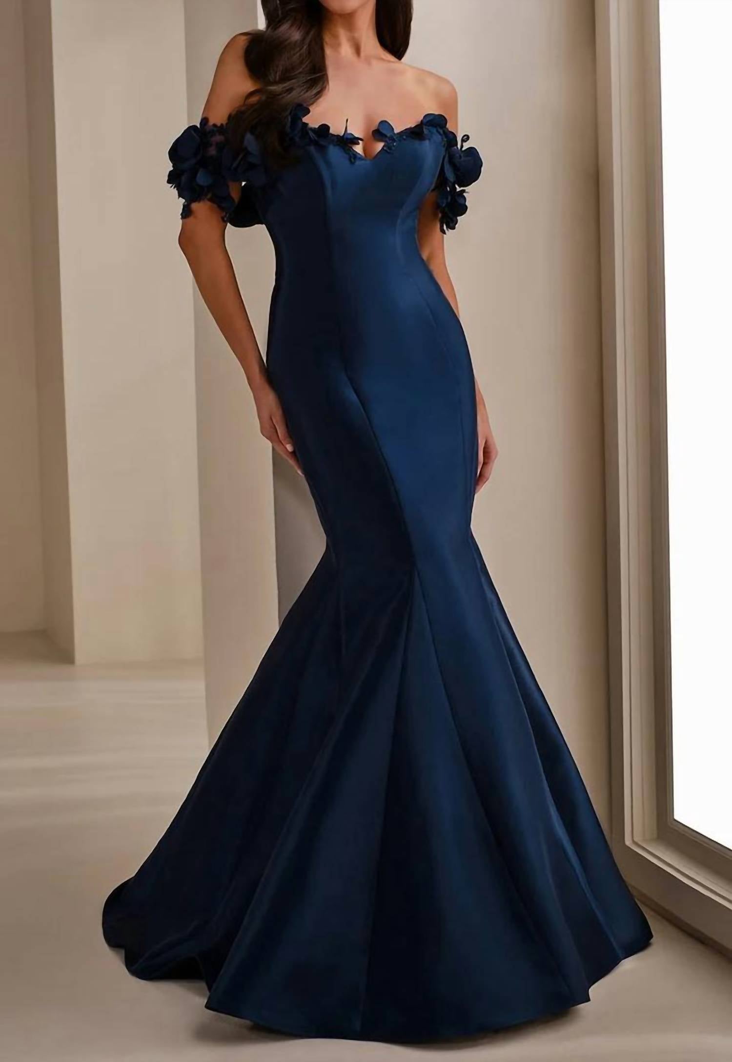 Montage By Mon Cheri - Mermaid 3d Floral Dress