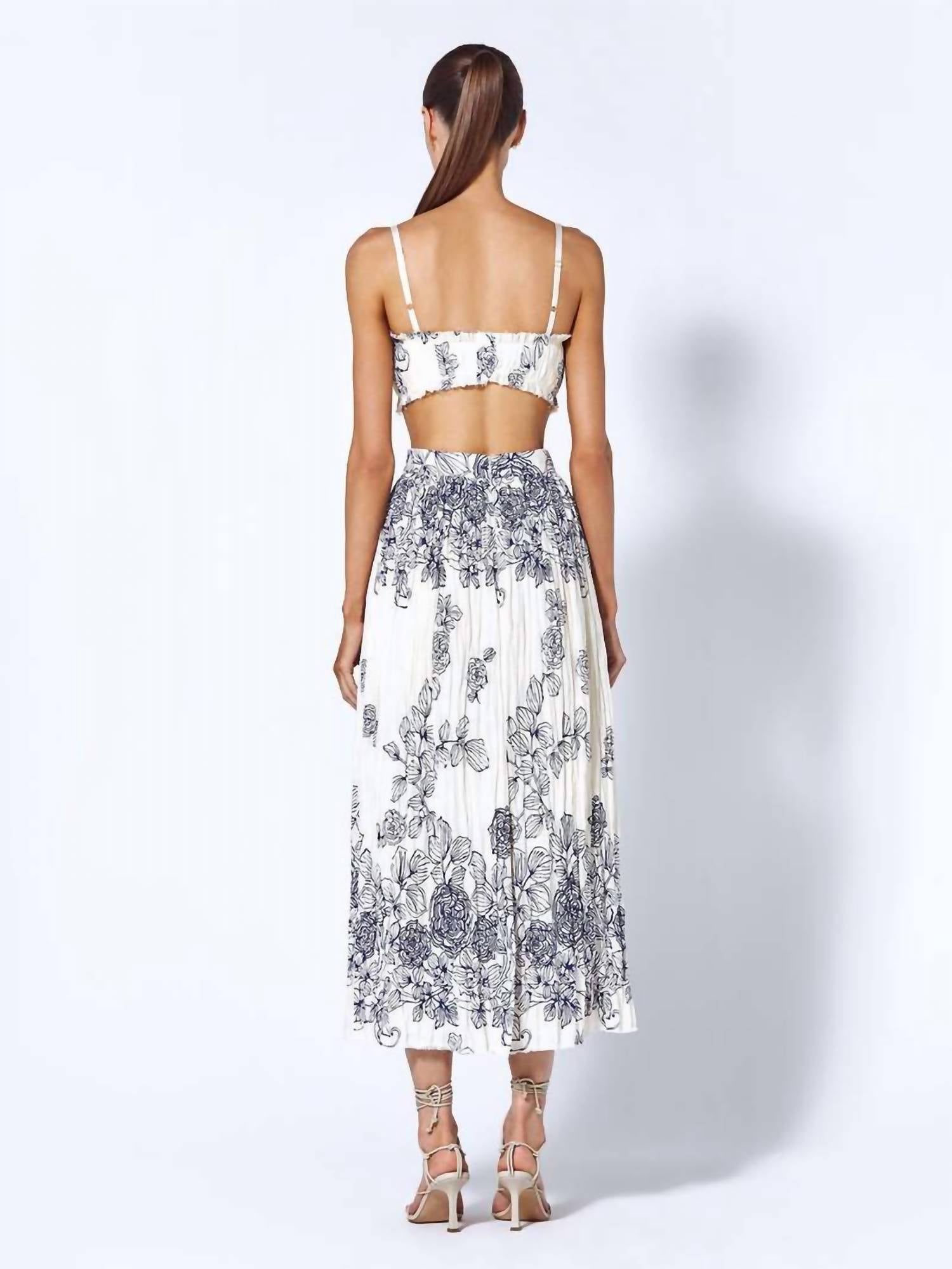 ALEXIS Sunisa Skirt in iris - women's skirt - detail view