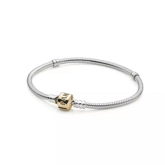 Pandora - Women's 2-tone Barrel Bracelet