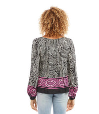Karen Kane - Perle Border Print Top