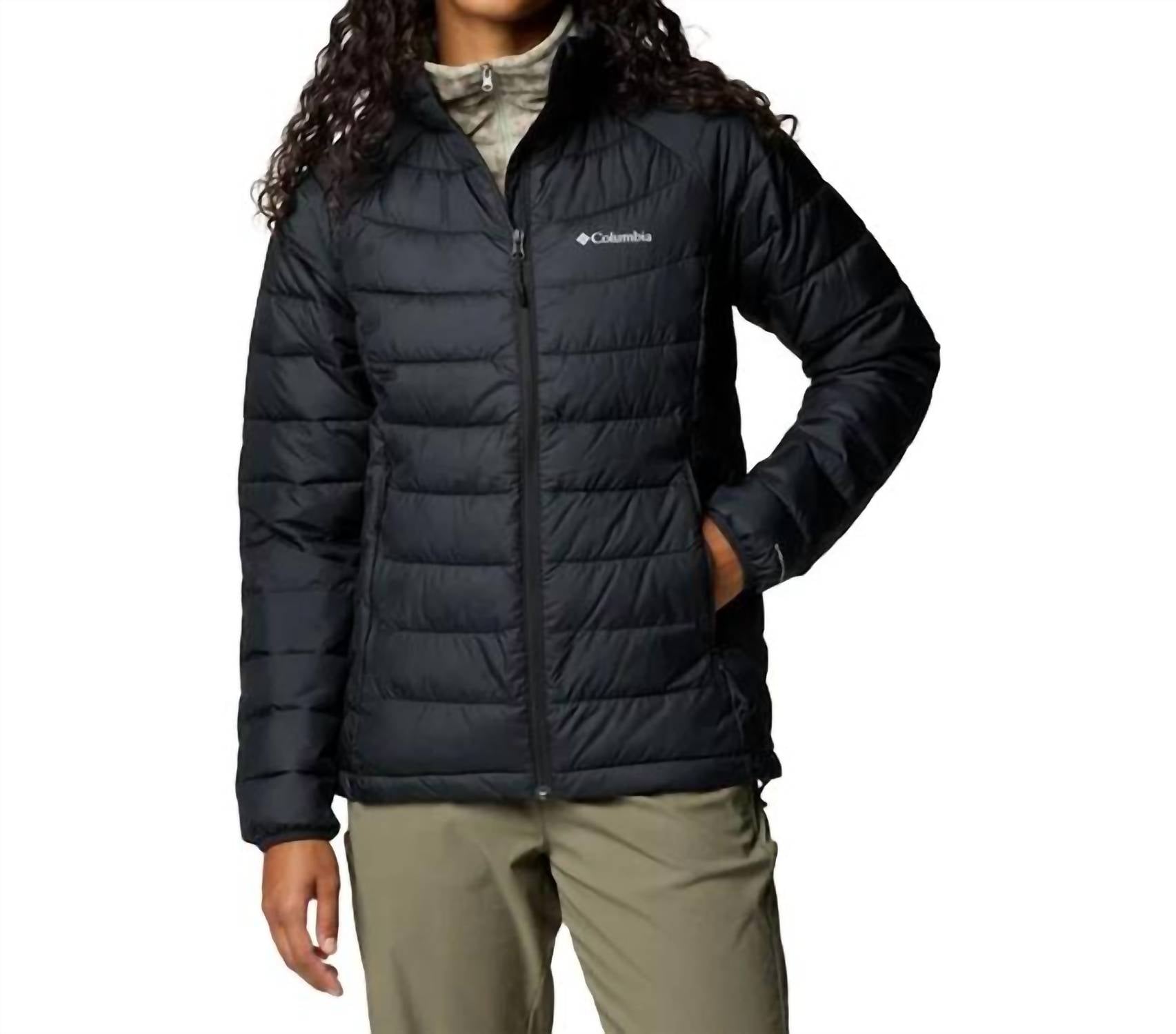 Columbia Women's Powder Lite II Full Zip Insulated Jacket in black - women's jacket