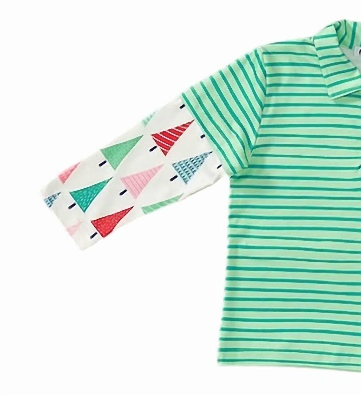 Okie + Lou - Boys Christmas Tree Festivities Polo