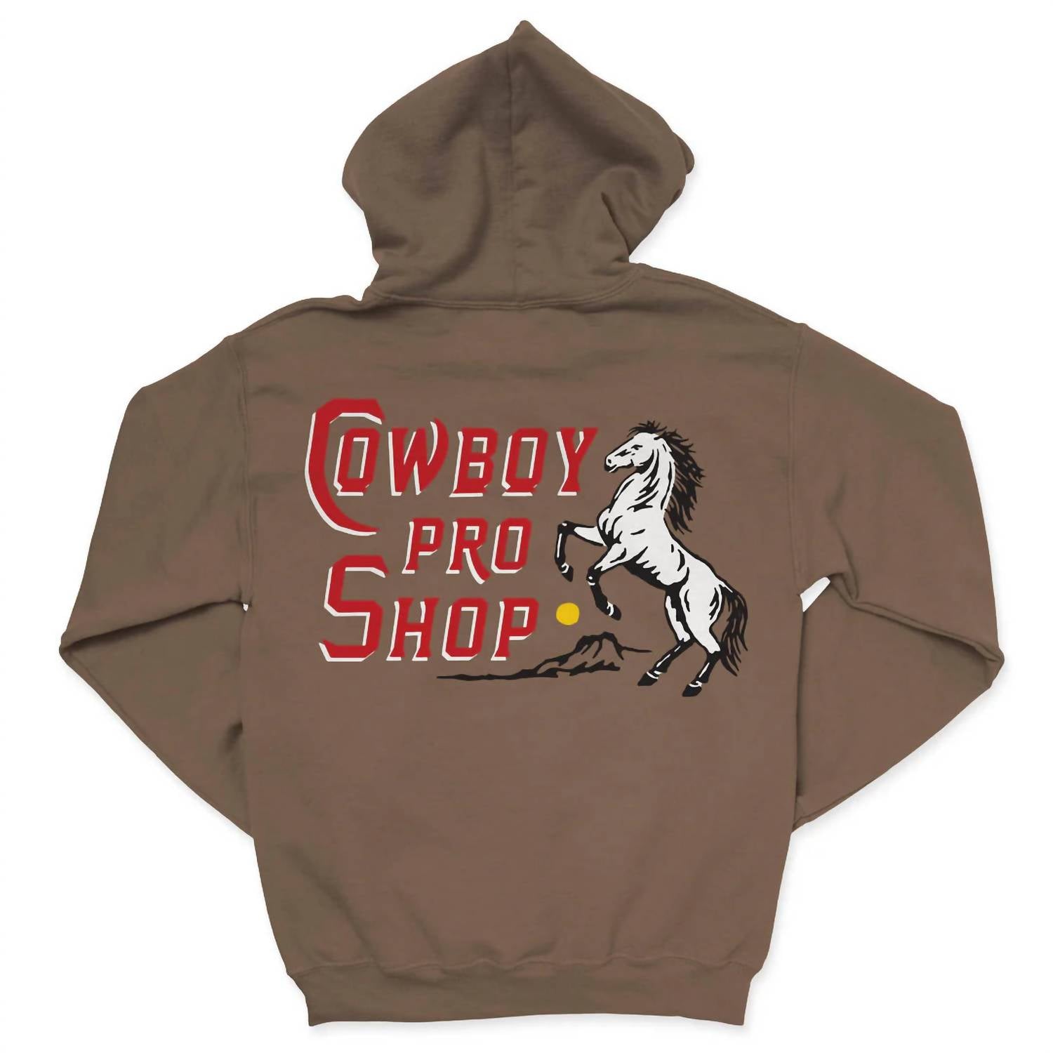 Sendero Provisions Co. Cowboy Pro Shop Hoodie in light brown - men's shirt - alternate view