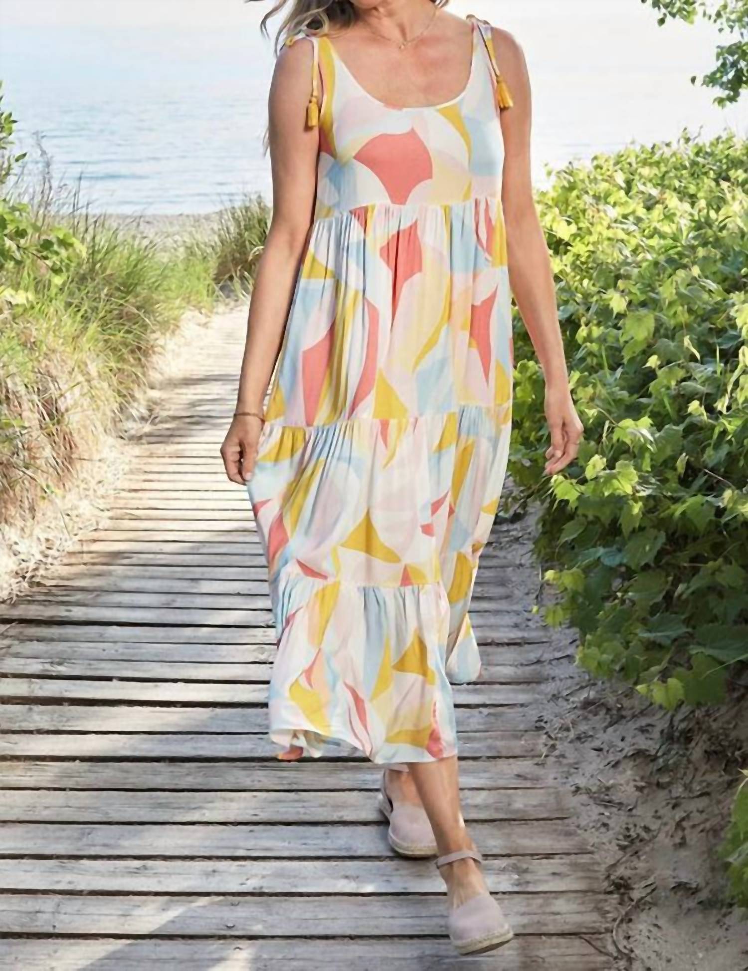 Tribal - Tiered Maxi Dress