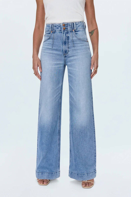 Pistola - Lana Double Button High Rise Ultra Wide Leg Jeans