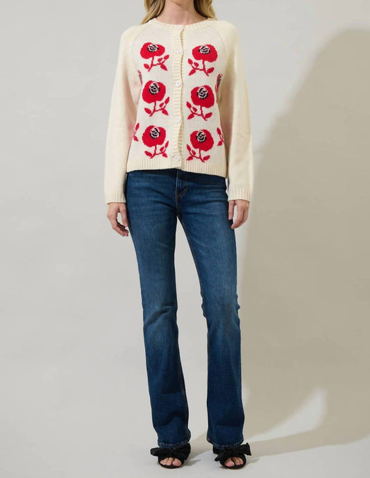 Sugarlips - Peralta Floral Cardigan