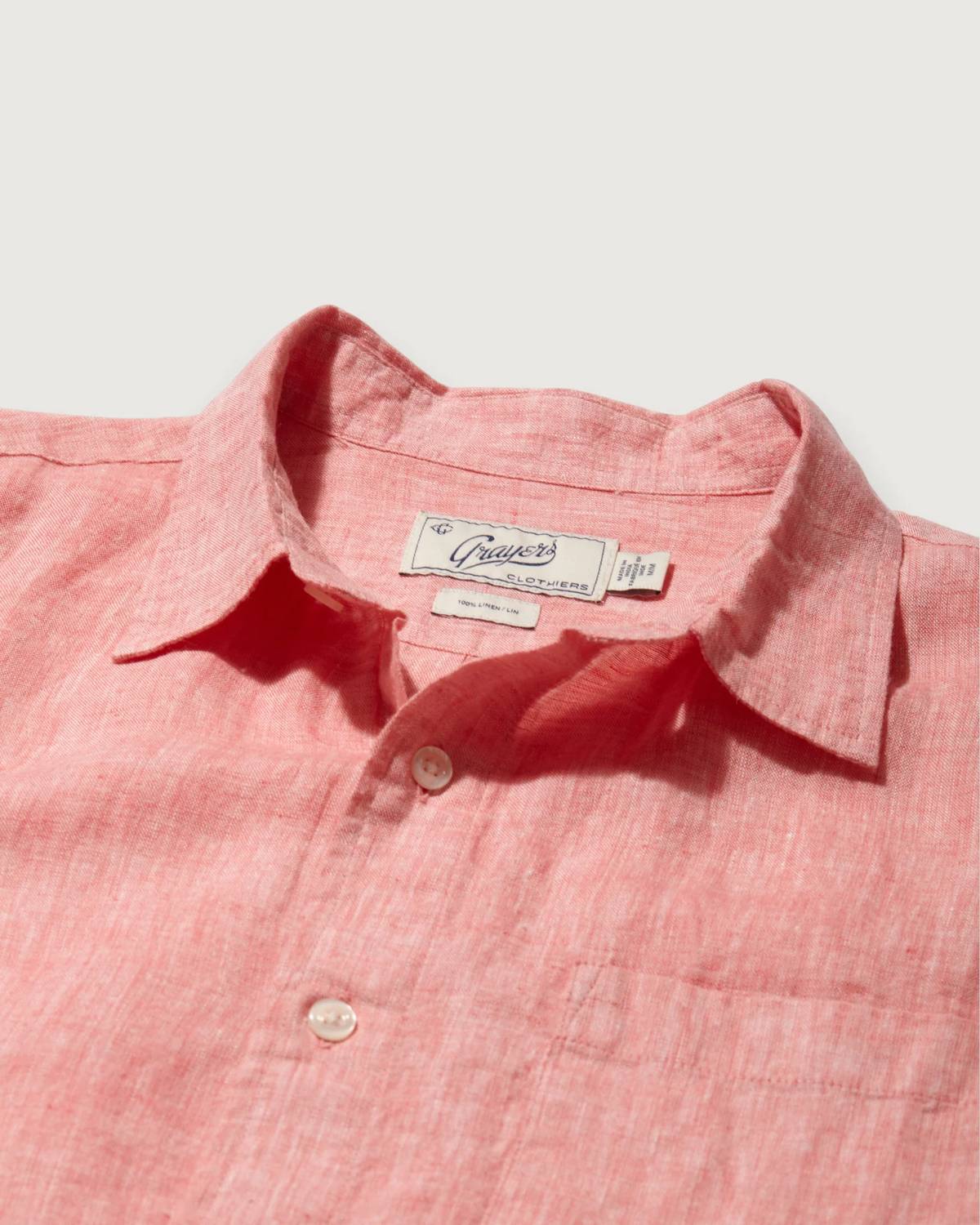 Grayers - Men's Nantucket Yarn Dyed Linen Shirt