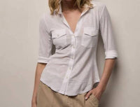 James Perse - CONTRAST PANEL SHIRT