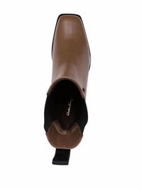 Salvatore Ferragamo - Women's Wedged Leather Ankle Boots