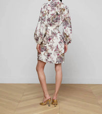 L'Agence - Butterfly Jungle Kiersten Long Sleeve Dress