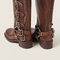 Miu Miu - Women's Buckle Detail Boots