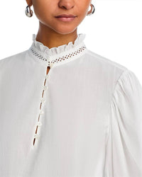 Frame - Ruffle Collar Top