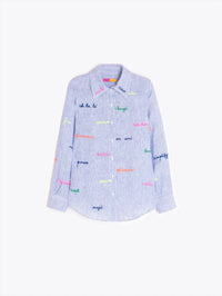 Vilagallo - Embroidered Words Shirt