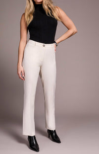 TRIBAL Fly Front Trouser in moonstone - women's pants - detail view