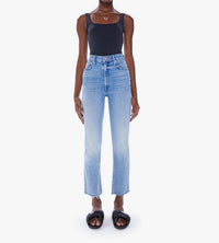 Mother - High Waisted Rider Ankle Fray Jean
