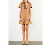 Thml - Short Sleeve Suede Dress
