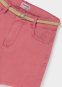 Mayoral - Girl's Twill W/ Rope Belt Short