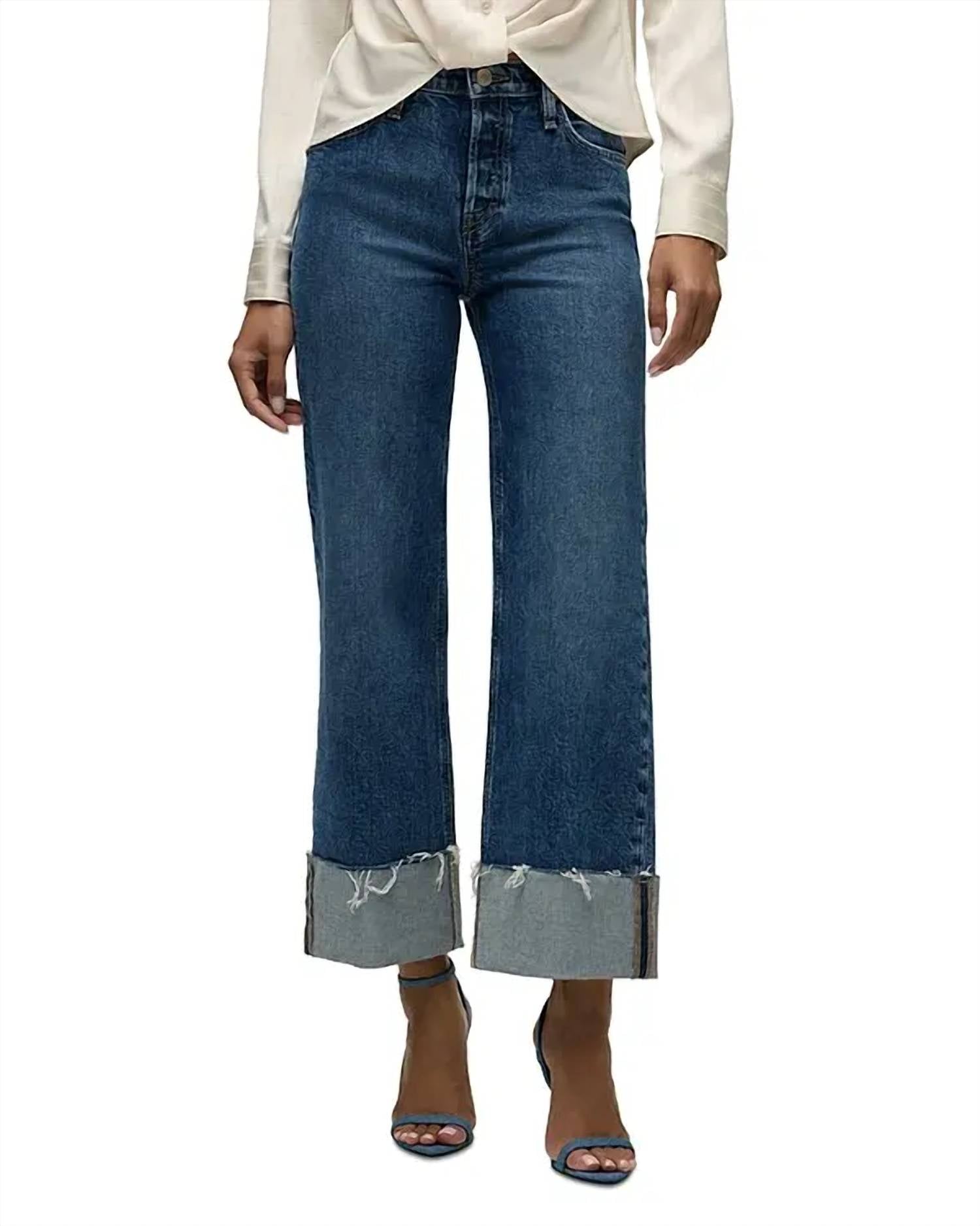 Hudson - Rosie Wide Leg Ankle Cuff Jeans