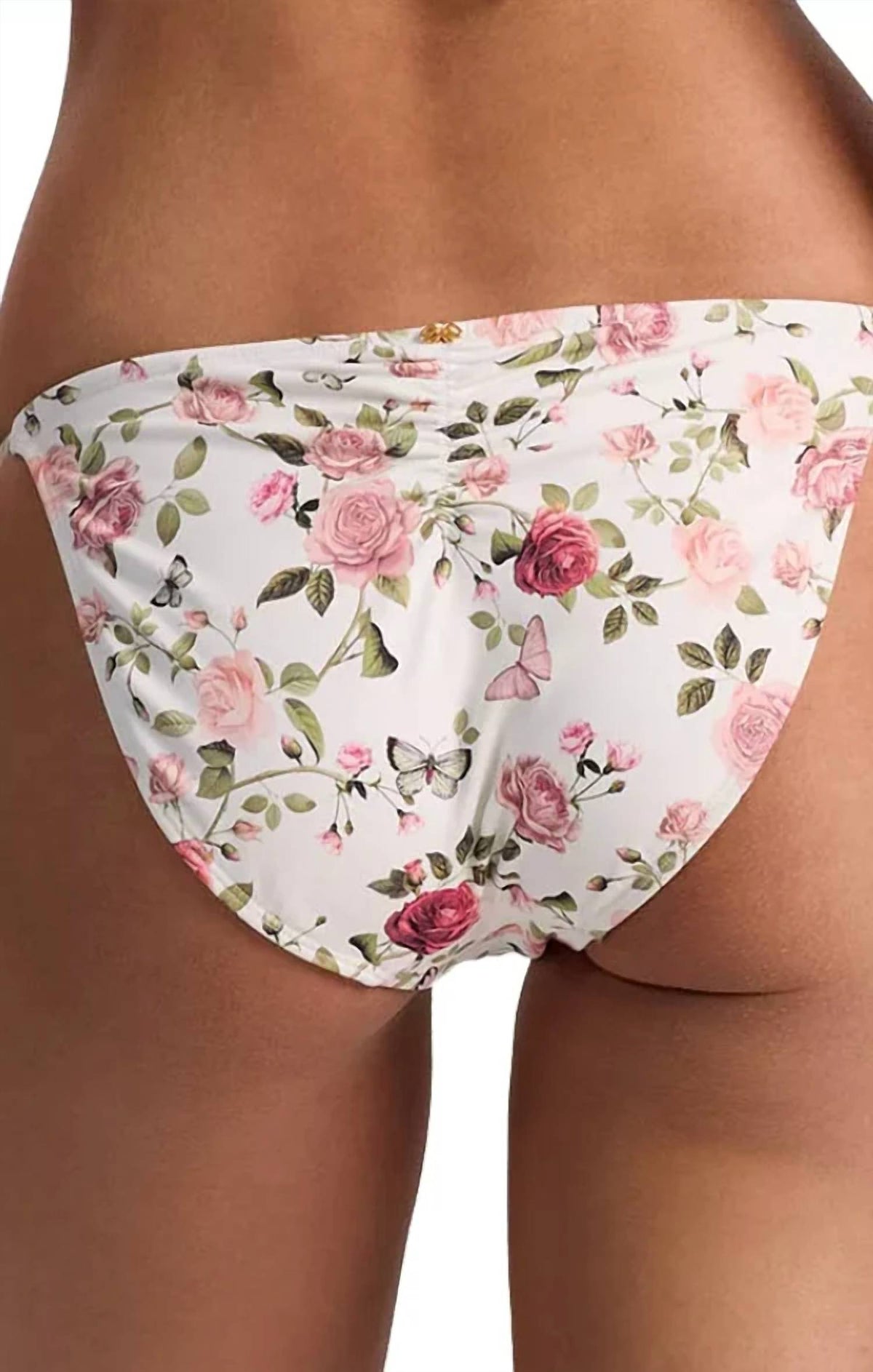 Pq Swim - Embroidered Tie Side Bikini Bottom