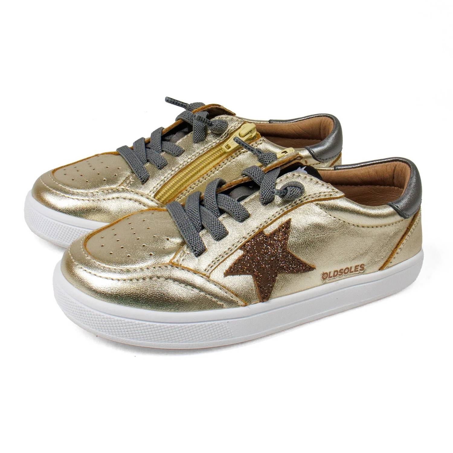 Oldsoles - Girl's Platinum Runner Low Top Sneaker