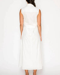 Meet Me In Santorini - Poplin Shirt Dress