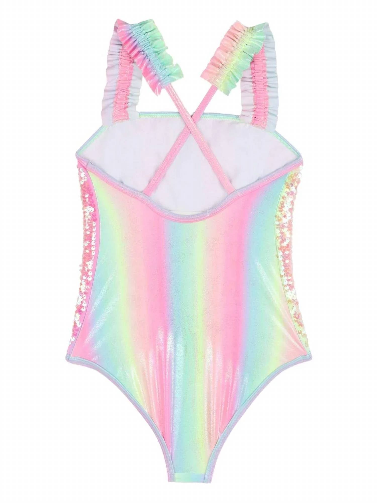 Billieblush - Girls Sequin One Piece Swimsuit