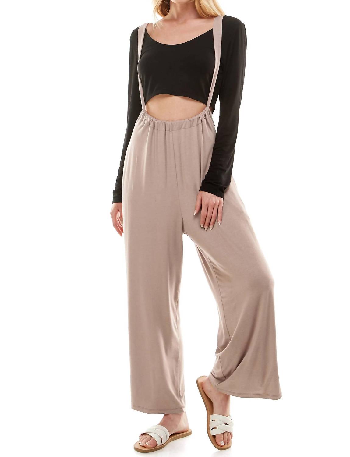 Loving People - Suspender Wide Leg Pants
