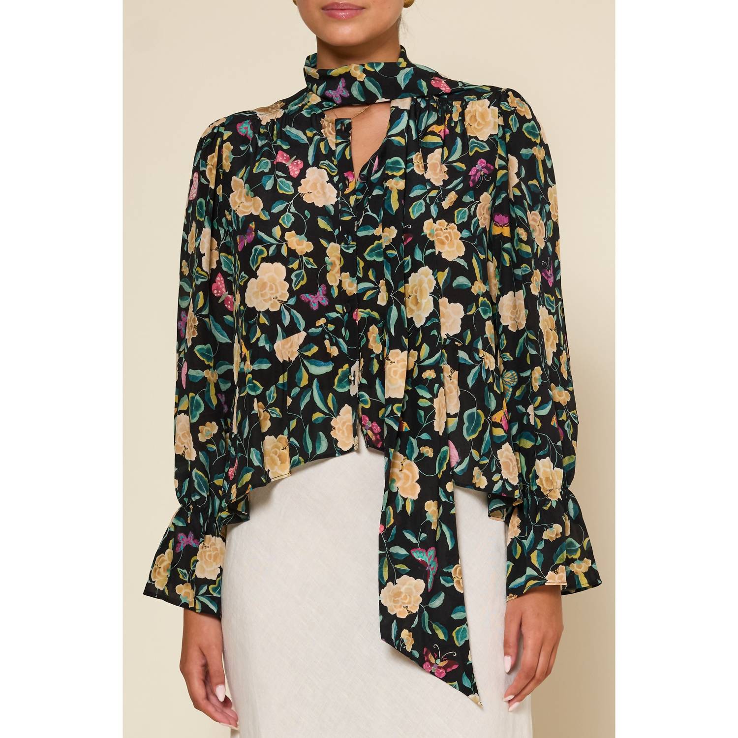 Rixo - Clarabelle Long Sleeve Top