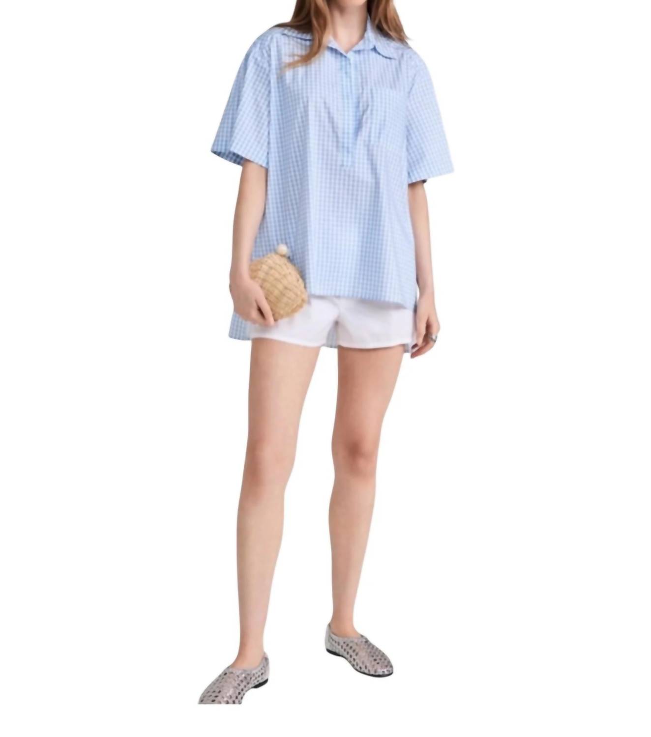 Caroline Constas - Missa Open Placket Pullover Top