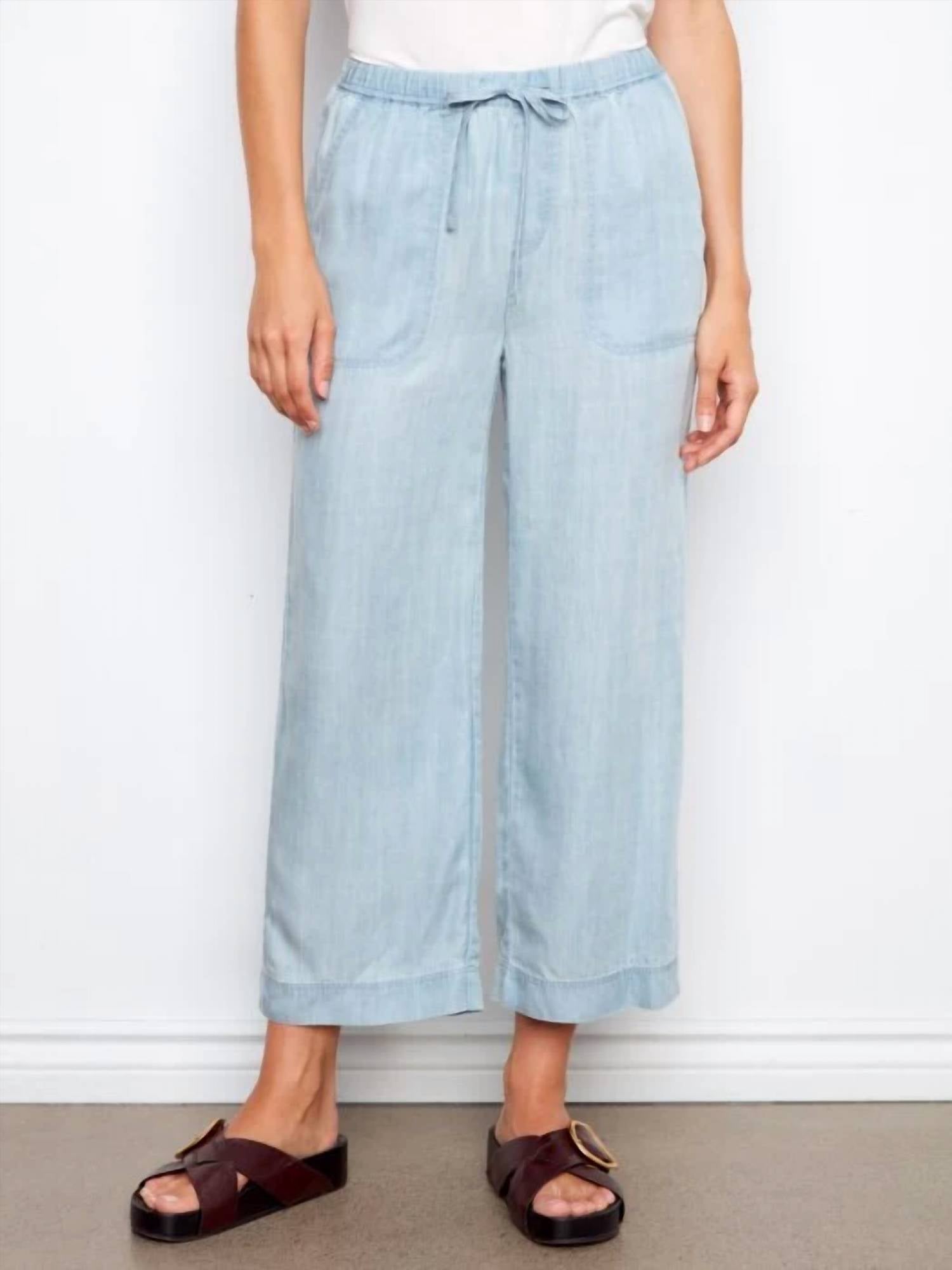 Charlie B - Tencel Wide Leg Jogger Pants