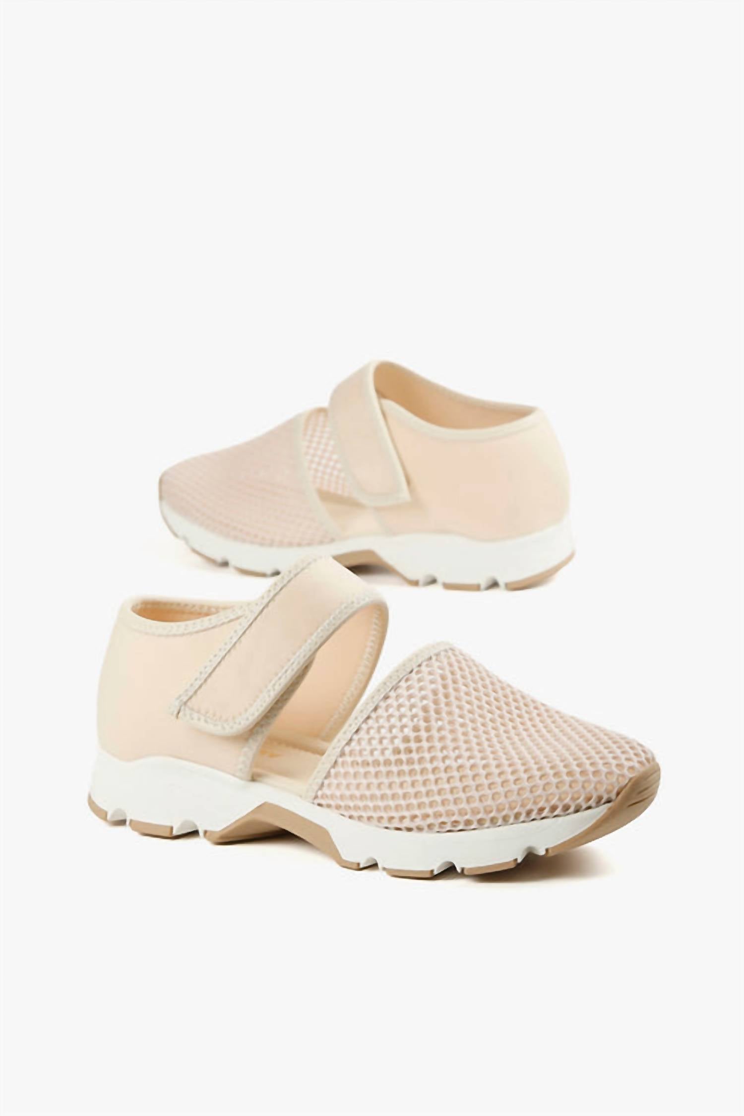 ALL BLACK Women's Easy Mesh Plus Sneakers in new beige - women's sneaker - detail view