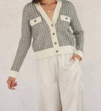 Dress Forum - Contrast Rib Cardigan